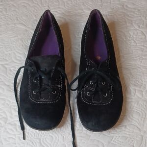 Merrell Black Women's Lace-Up Flats